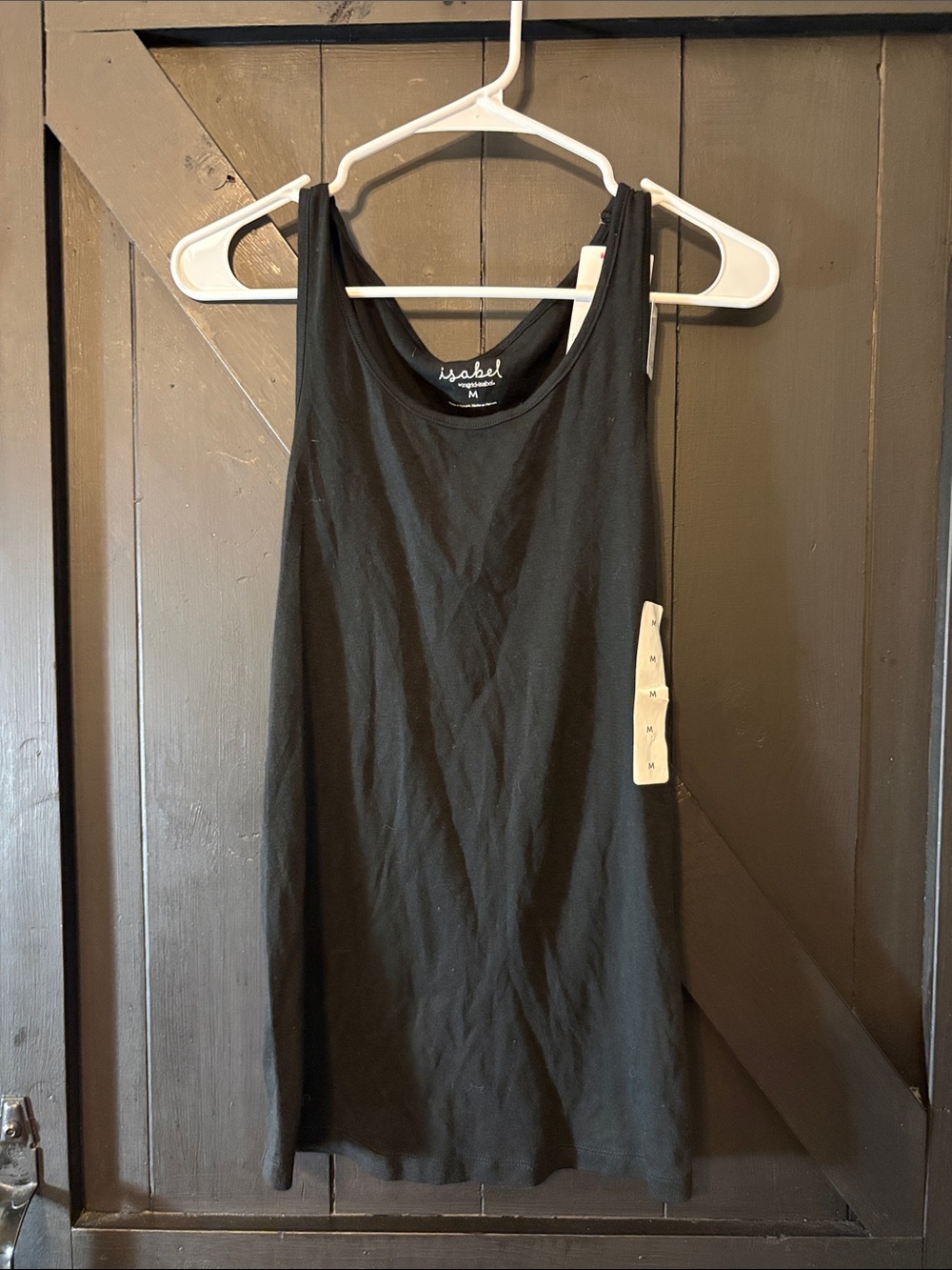 Isabel Women's Black Racerback Tank Top - Midsleeve Everyday Staple